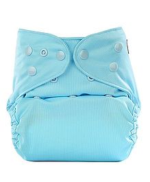 Bumberry Cloth Diaper Cover With One Bamboo Insert - Baby Blue
