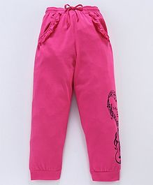 Nottie Planet Full Length Music Print Pants - Pink Nottie Planet Full Length Music Print Pants - Pink