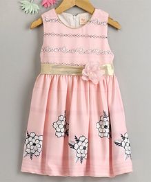 Smile Rabbit Sleeveless Frock Floral Print - Pink Smile Rabbit Sleeveless Frock Floral Print - Pink
