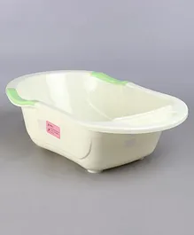 Baby Bath Tub Animal Print Medium Size - Cream Green