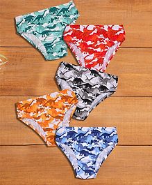 Charm n Cherish Camouflage Dino Printed Unique Colors Pack Of 5 Briefs - Multicolor Charm n Cherish Camouflage Dino Printed Unique Colors Pack Of 5 Briefs - Multicolor
