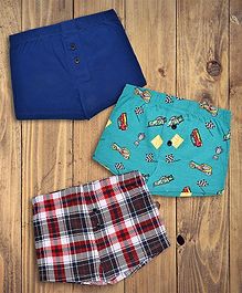 Charm n Cherish Racing Car Printed Pack Of 3 Boxers - Multicolor Charm n Cherish Racing Car Printed Pack Of 3 Boxers - Multicolor