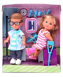Evi Love Doctor Set With Baby Doll & Accessories Pink Height - 11.5 cm