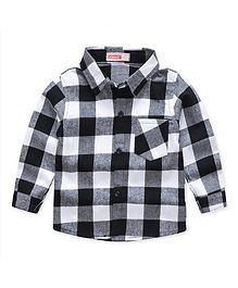 Pre Order - Awabox Checkered Full Sleeves Shirt - Black Pre Order - Awabox Checkered Full Sleeves Shirt - Black