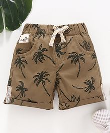 Little Kangaroos Shorts Dinosaur Print - Brown Little Kangaroos Shorts Dinosaur Print - Brown
