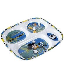 Mickey Mouse And Friends Print 4 Section Plate - Square