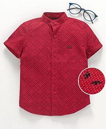 Under Fourteen Only Printed Half Sleeves Shirt - Red Under Fourteen Only Printed Half Sleeves Shirt - Red