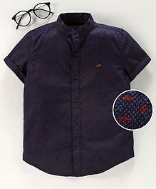Under Fourteen Only Printed Half Sleeves Shirt - Navy Under Fourteen Only Printed Half Sleeves Shirt - Navy