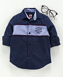 Under Fourteen Only Unlimited Print Full Sleeves Shirt - Blue Under Fourteen Only Unlimited Print Full Sleeves Shirt - Blue