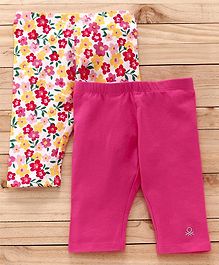 UCB Pants Floral Print Pack of 2 - Pink White UCB Pants Floral Print Pack of 2 - Pink White