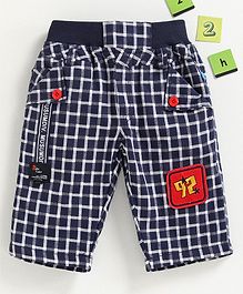Chicklets Checked Shorts - Blue Chicklets Checked Shorts - Blue