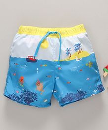 LC Waikiki Marine Life Print Shorts - Blue LC Waikiki Marine Life Print Shorts - Blue