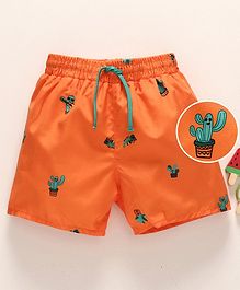 LC Waikiki Cactus Printed Shorts - Orange LC Waikiki Cactus Printed Shorts - Orange