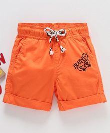 Vitamins Knee Length Shorts Skate Print - Orange Vitamins Knee Length Shorts Skate Print - Orange
