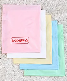 Babyhug Plastic Sheet Small Size Pack of 5 - Multicolor