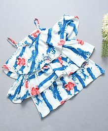 Murphy Mouse Sleeveless Floral Short Dress - Multicolor Murphy Mouse Sleeveless Floral Short Dress - Multicolor