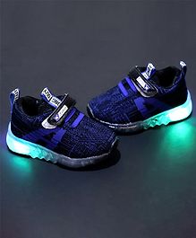 FEETWELL SHOES Velcro Closure Led Shoes - Blue FEETWELL SHOES Velcro Closure Led Shoes - Blue