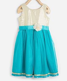 Powderfly Sequinned Sleeveless Dress - Blue Powderfly Sequinned Sleeveless Dress - Blue