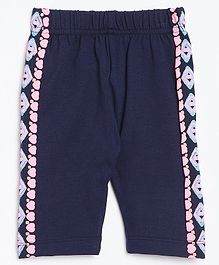 Nins Moda Side Hearts Printed Short - Navy Blue Nins Moda Side Hearts Printed Short - Navy Blue