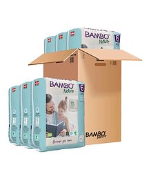 Bambo Nature Eco Friendly Tape Diapers with Wetness Indicator XXLarge Pack of 6 - 20 Pieces Each Bambo Nature Eco Friendly Tape Diapers with Wetness Indicator XXLarge Pack of 6 - 20 Pieces Each