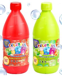 Fiddlerz Bubble Gun Refill Liquid 1 Bottle - 500 ml (Color May Vary)