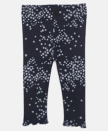 Nins Moda Stars Printed Full Length Capri - Navy Blue Nins Moda Stars Printed Full Length Capri - Navy Blue