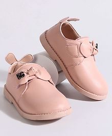 Hoppipola One Color Bow Decorated Shoes - Pink Hoppipola One Color Bow Decorated Shoes - Pink