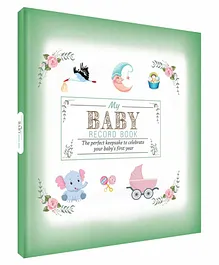 Future Books Baby Record Book Green - English