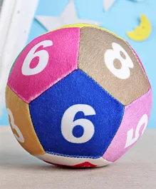Babyhug Polyester Velor Number Soft Ball Multicolor - 36cm