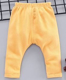 Fox Baby Full Length Solid Pajama - Yellow Fox Baby Full Length Solid Pajama - Yellow