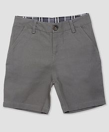 Cherry Crumble By Nitt Hyman Solid Colour Shorts - Grey Cherry Crumble By Nitt Hyman Solid Colour Shorts - Grey