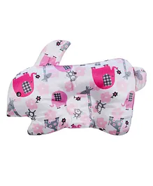 Mee Mee Bunny Shape Baby Pillow - Pink White