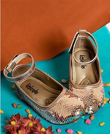 Little soles Sequined Mary Jane - Rose Gold Little soles Sequined Mary Jane - Rose Gold