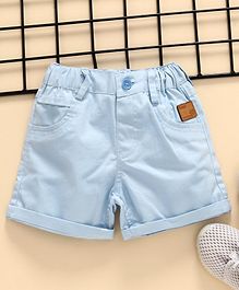 Little Kangaroos Solid Shorts - Sky Blue Little Kangaroos Solid Shorts - Sky Blue