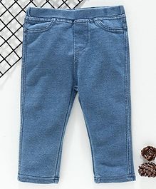 Fox Baby Full Length Denim Jeggings - Blue Fox Baby Full Length Denim Jeggings - Blue
