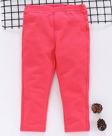 Fox Baby Full Length Denim Jeggings - Pink Fox Baby Full Length Denim Jeggings - Pink