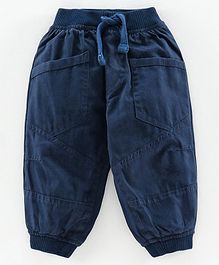 Cucumber Full Length Jogger Pant With Drawstring - Navy Blue Cucumber Full Length Jogger Pant With Drawstring - Navy Blue