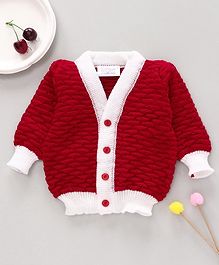 Little Angels Full Sleeves Solid Colour Sweater - Red Little Angels Full Sleeves Solid Colour Sweater - Red