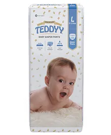 Teddyy Baby Pant Style Diaper Large Size - 44 Pieces