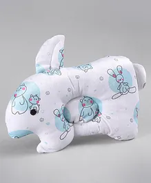 Mee Mee Baby Neck And Head Support Pillow Bunny Shape - Aqua White