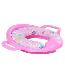 Babyhug Cushioned Potty Training Seat With Handle - Pink