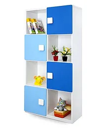Alex Daisy Wooden Four Layer Bookcase - Blue