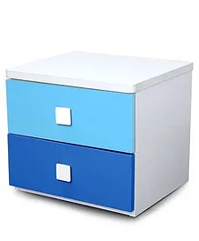 Alex Daisy Wooden Bedside Table Young America - Blue