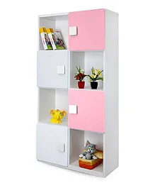 Alex Daisy Four Layer Wooden Bookcase - Pink