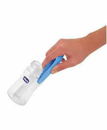 Chicco 3 In 1 Bottle Cleaning Brush - Blue & White