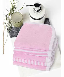 My Milestones Premium Washcloths Pack of 5 - Pink