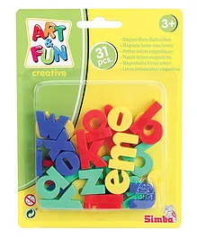 Simba Art and Fun Small Plastic Magnetic Letters - 31 Pieces