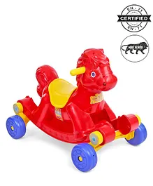 Babyhug Rock 'O' Ride Pony Ride-on - Red
