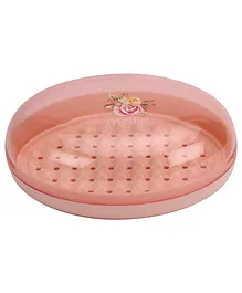 Oval Shape Soap Case - Peach