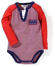 Pumpkin Patch Raglan Sleeves Henly Bodysuit - Red Pumpkin Patch Raglan Sleeves Henly Bodysuit - Red